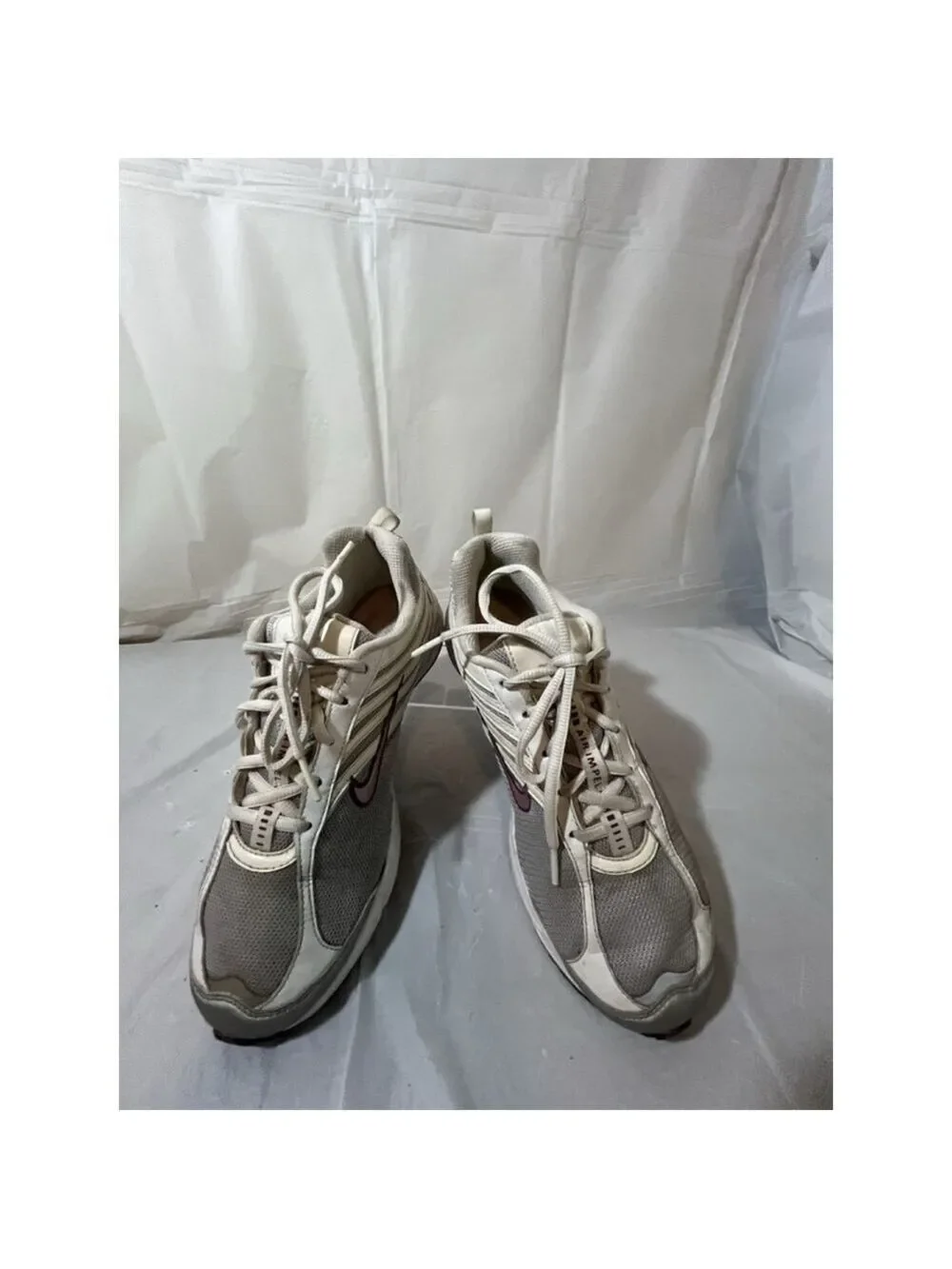 Nike Women Shoe Air Impel II Size 8.5 White Silver Walking Sneaker nike 312932-0